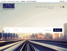 Tablet Screenshot of imagine.com.br